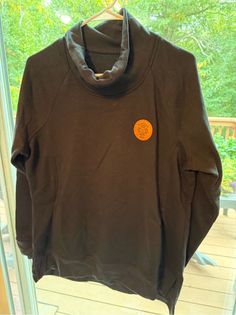 Black Cowell Sweater with Vail Patch